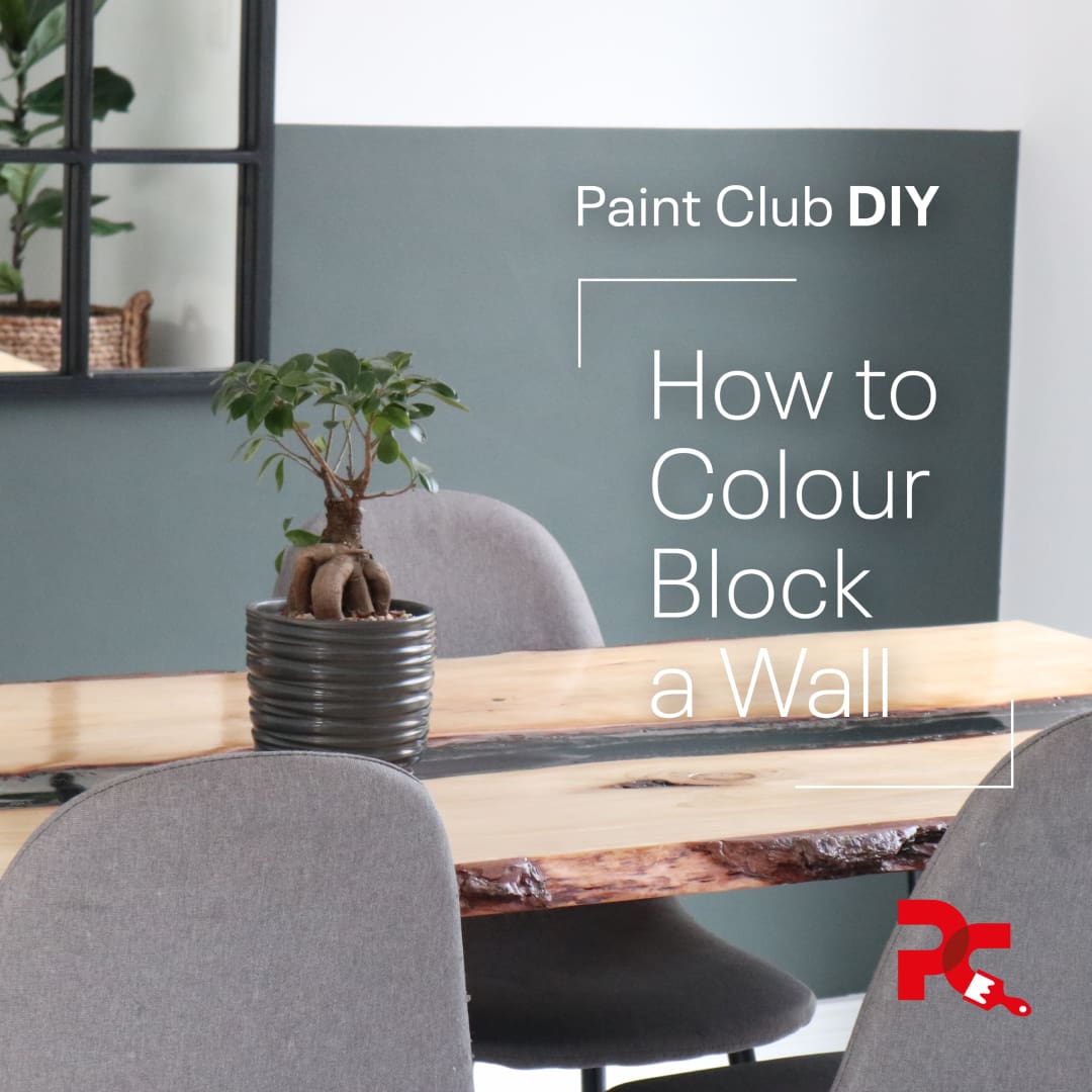 DIY How to Colour Block a Wall