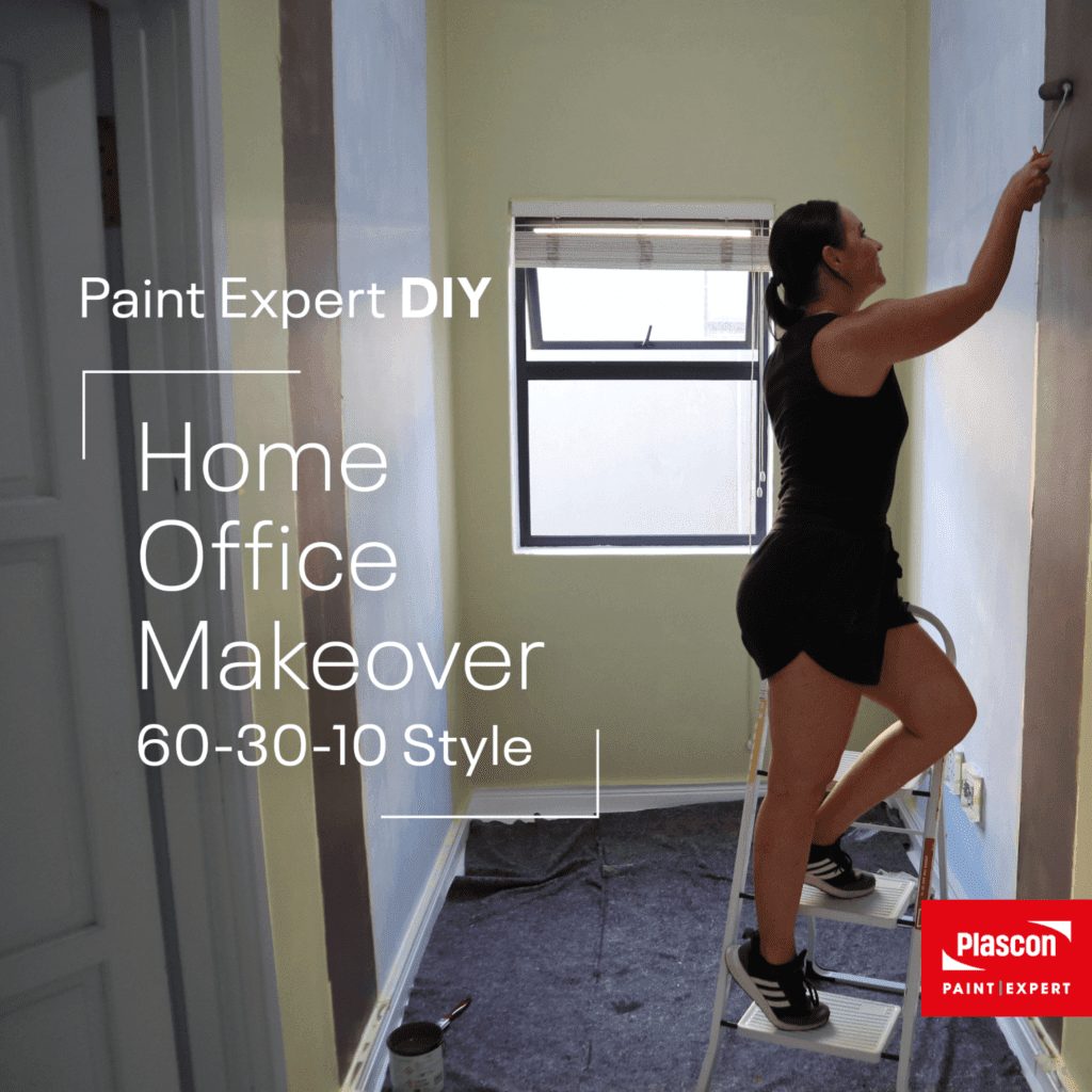 diy home office makeover in progress