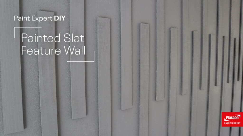 Paint Expert Painted Slat feature wall