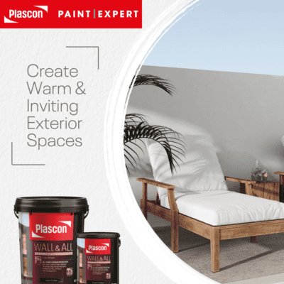 Create warm & inviting exterior spaces with Plascon Wall & All from Plascon Paint Expert