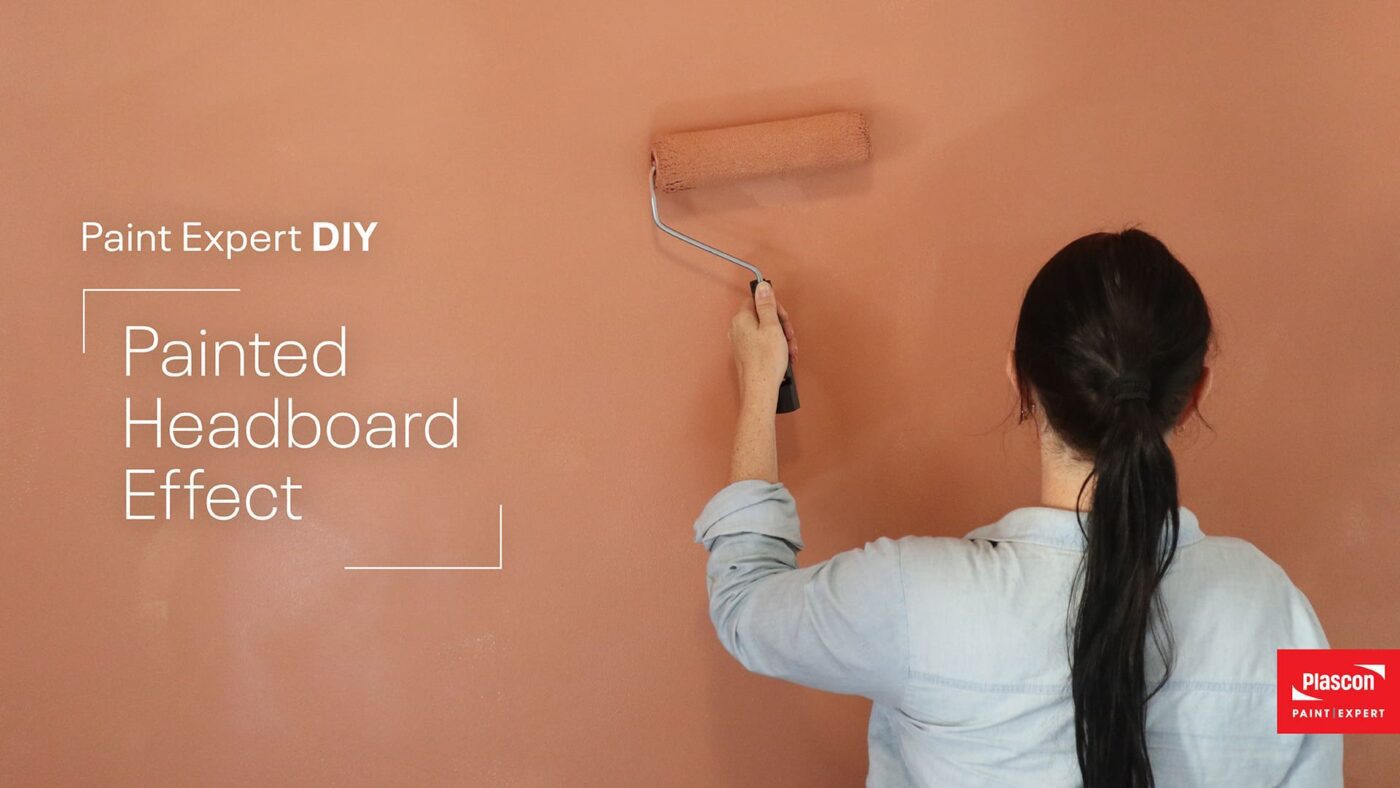 DIY with Elle painting with Plascon Easy Living Sheen in Orange You Glad (O1-C1-3)