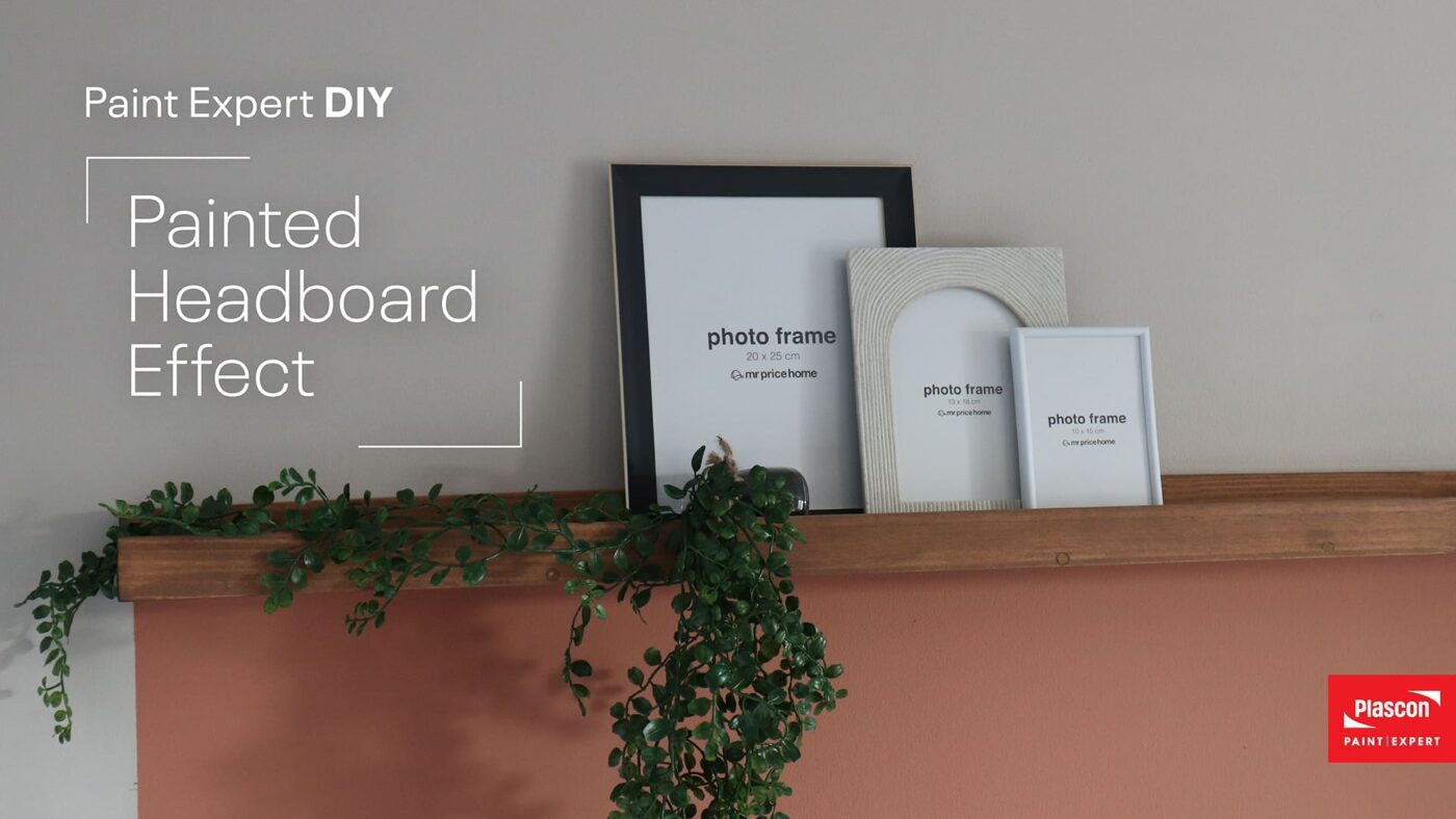DIY Faux Painted Headboard Effect