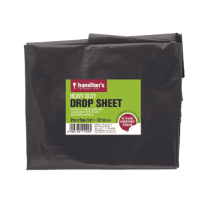Hamilton's  Heavy Duty Plastic Drop Sheet 2m x 5m - 100micron