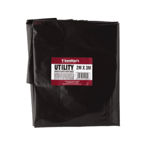 Utility Black Drop Sheet 2M X 3M - 50MIC