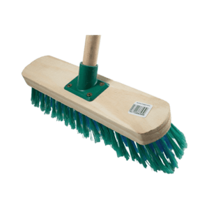 Wooden Flagged Promo Broom