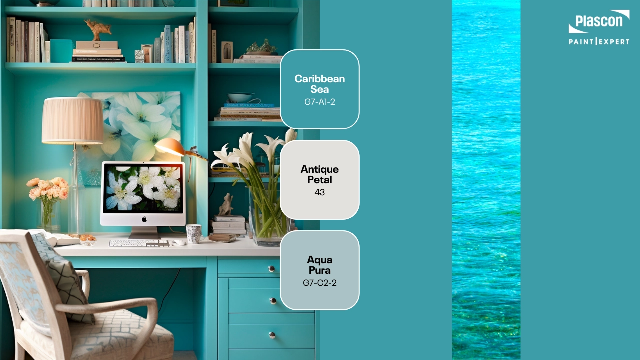 Caribbean Sea | Antique Petal | Aqua Pura