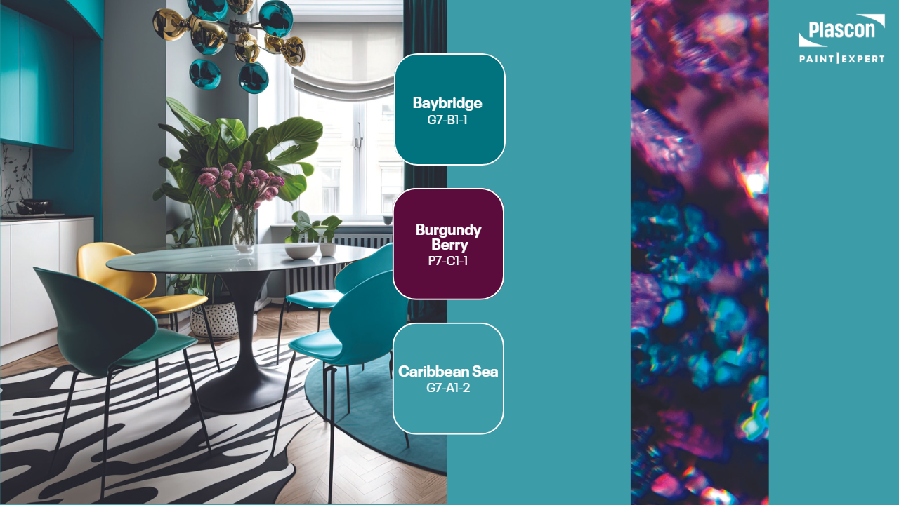 Baybridge | Burgundy Berry | Caribbean Sea