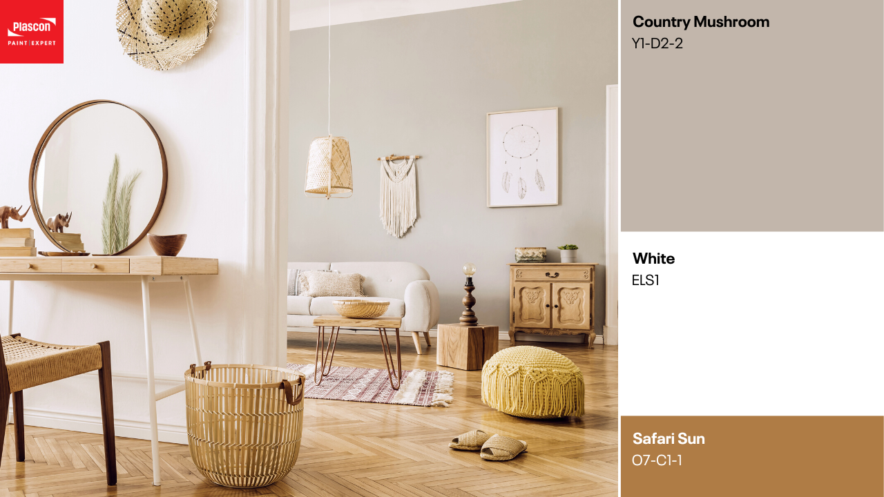 Country Mushroom | White | Safari Sun