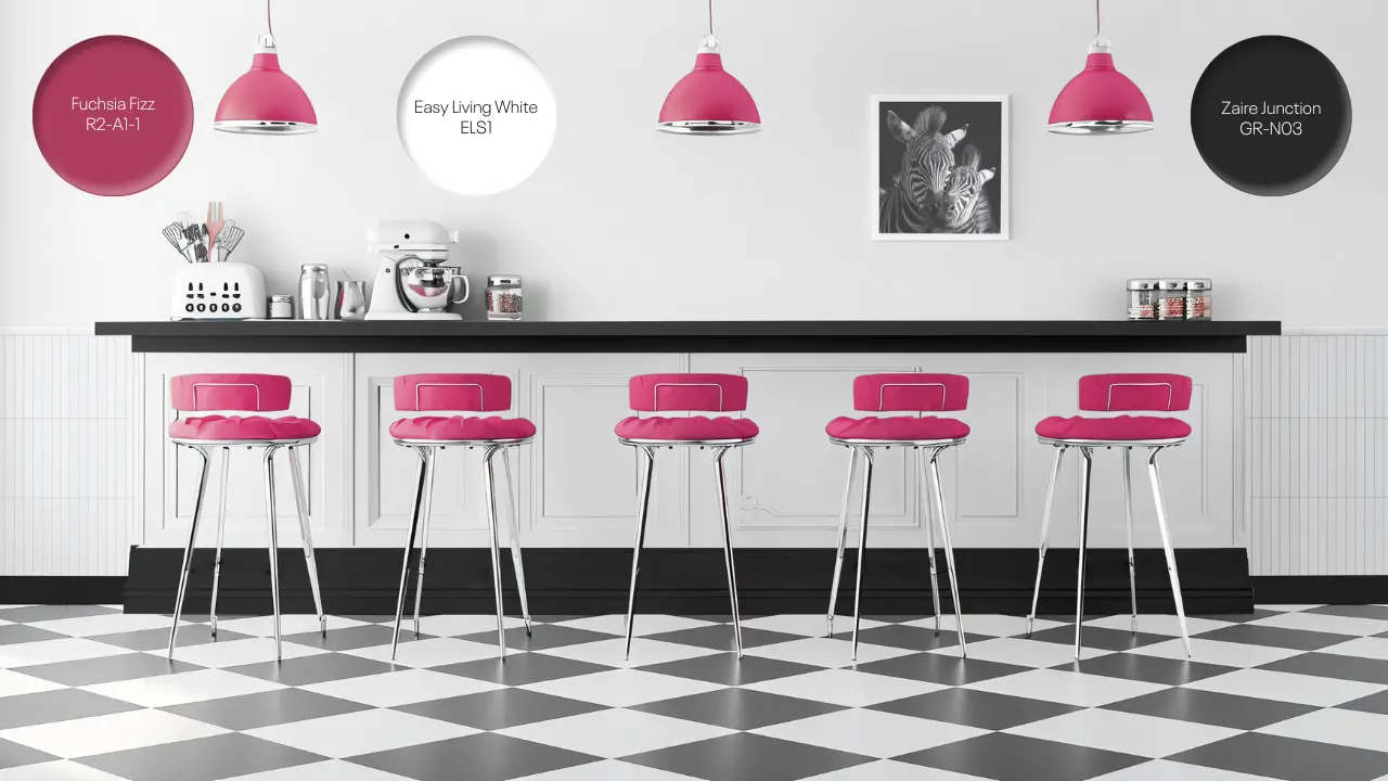 Easy Living White | Fuchsia Fizz | Zaire Junction