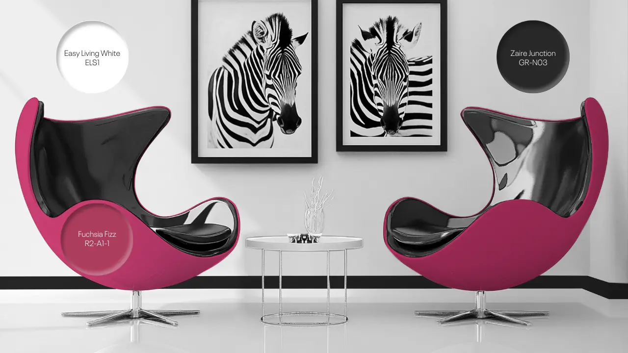 Easy Living White | Fuchsia Fizz | Zaire Junction