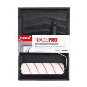 TradePro Roller Tray Set - White Roller brush and Black tray