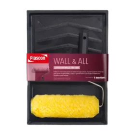 Plascon Wall & All Trayset with black tray and yellow roller brush