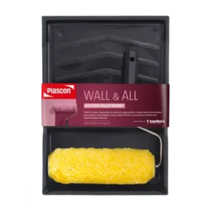 Plascon Wall & All Trayset with black tray and yellow roller brush